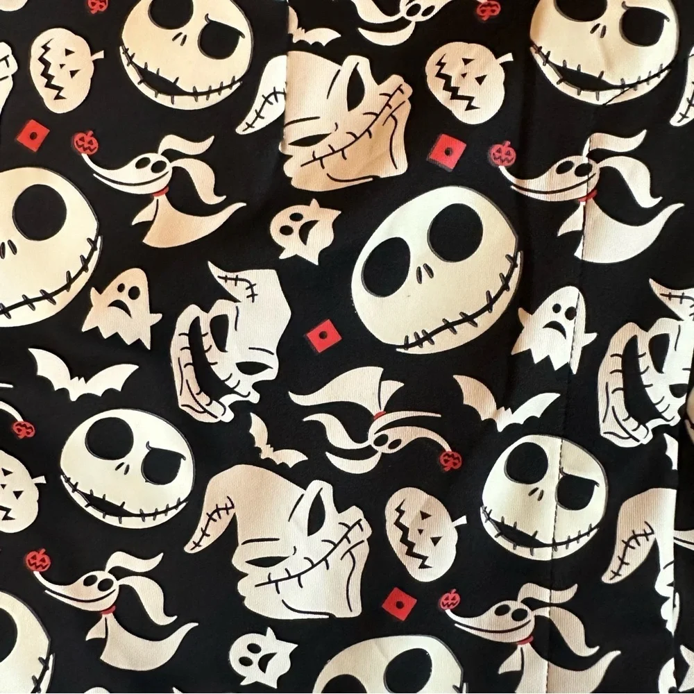 Disney Nightmare Before Christmas Glow in the Dark Blazer Light Up Bow Tie S/M